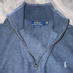 Men’s Polo Ralph Lauren Blue Pima Cotton Sweater